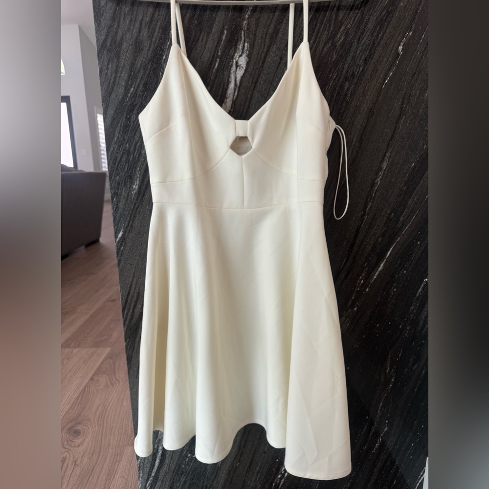 NWT LIKELY white minidress